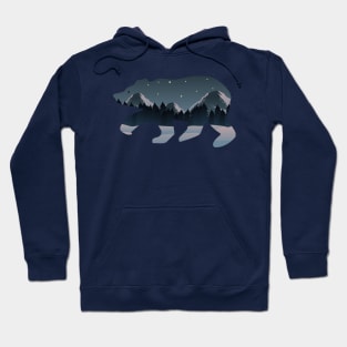 Mountains Bear Hoodie